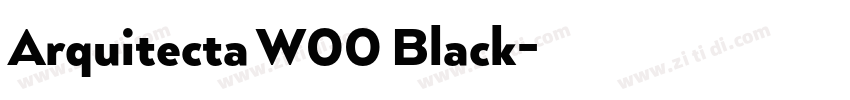 Arquitecta W00 Black字体转换